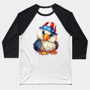 4th of July Baby Bald Eagle #4 Baseball T-Shirt